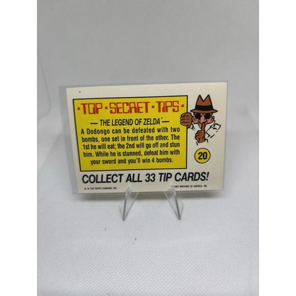1989 Topps Nintendo - Top Secret Tips: Punch Out - Sticker #20. - Picture 2 of 2